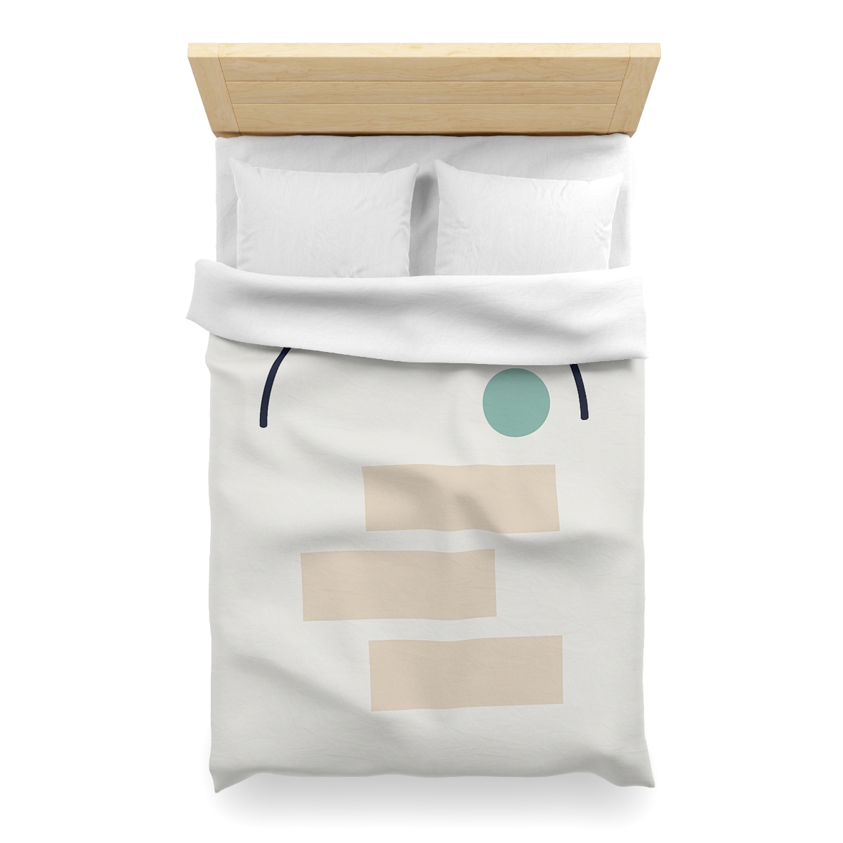 Quiet Arc With Stepped Blocks designer printed duvets