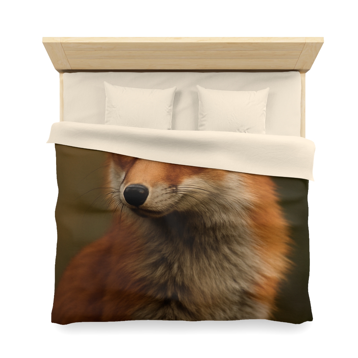 Crimson Whisper Red Fox unique patterned duvets