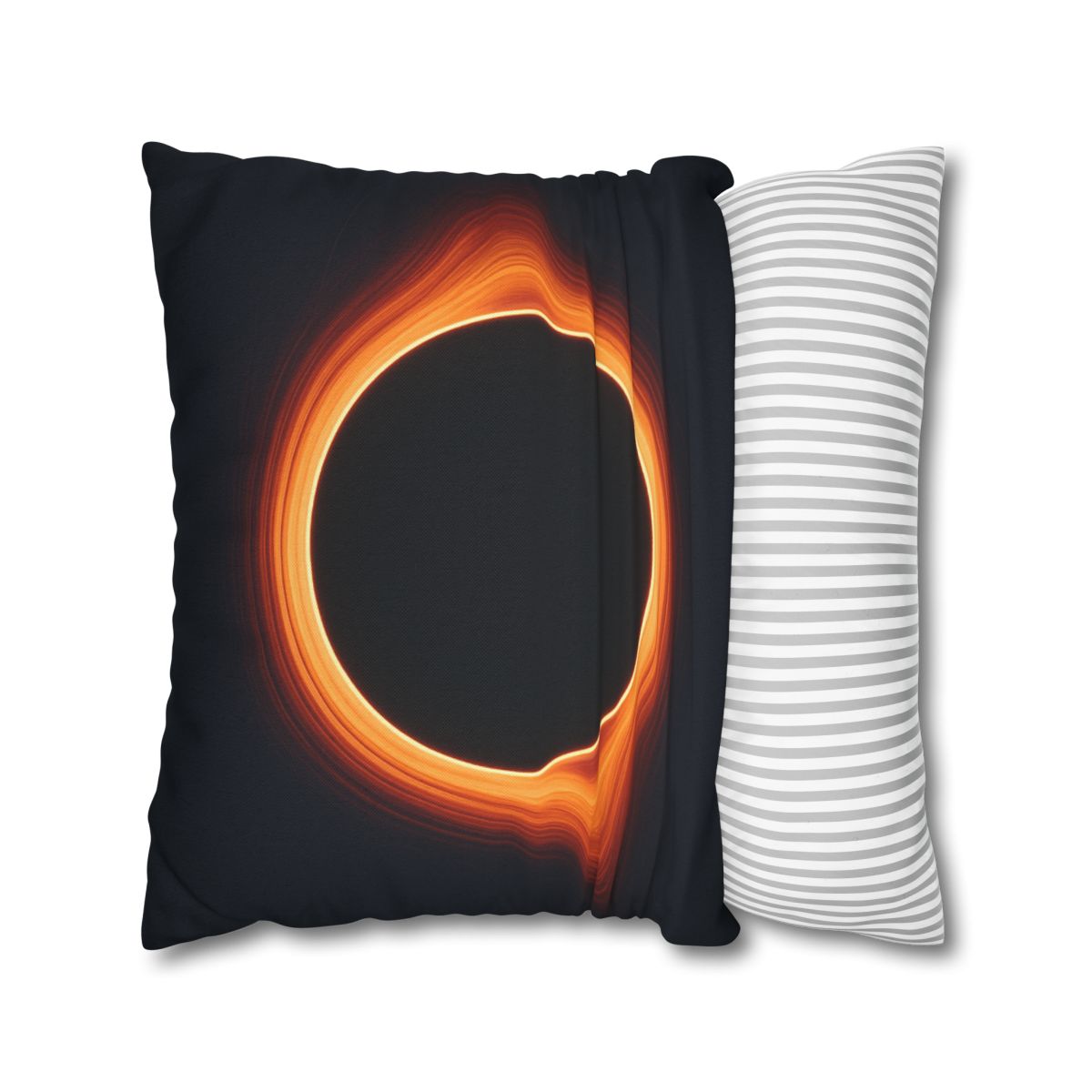 Black Hole Silhouette soft cotton pillow cases