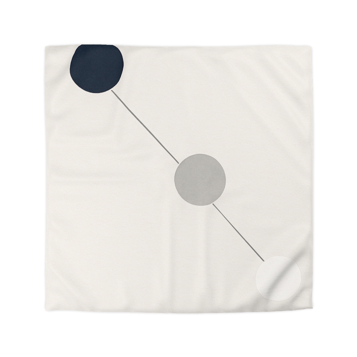 Orbital Triad Alignment designer printed duvets