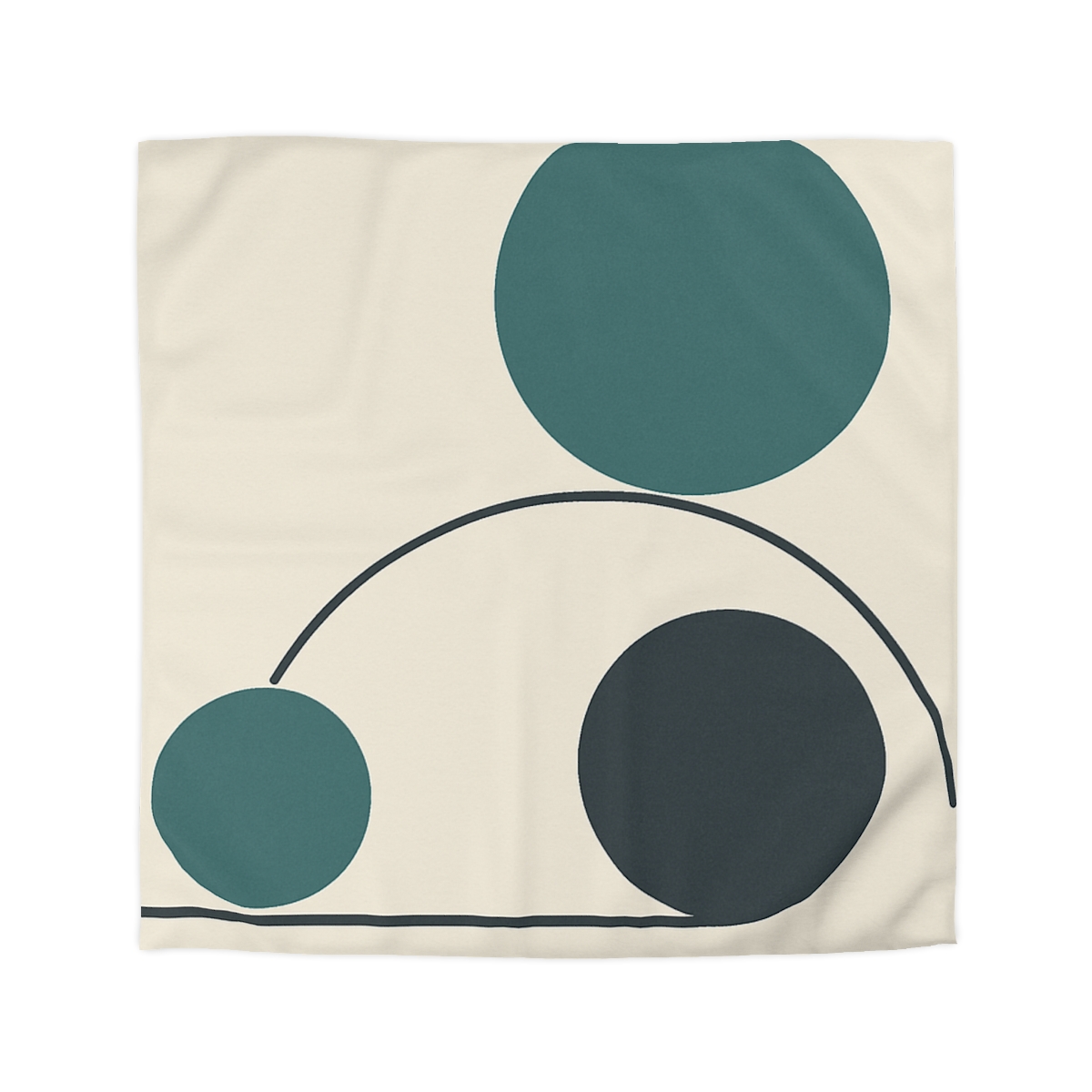 Offset Trio With Subtle Arc soft comforter duvets