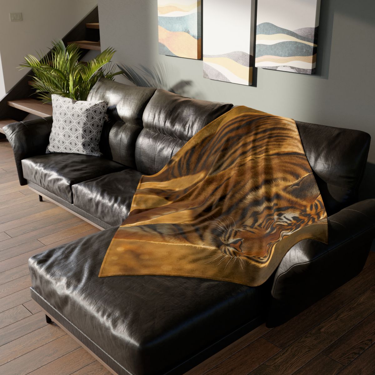 Forest Stalker Bengal Tiger decorative home blankets