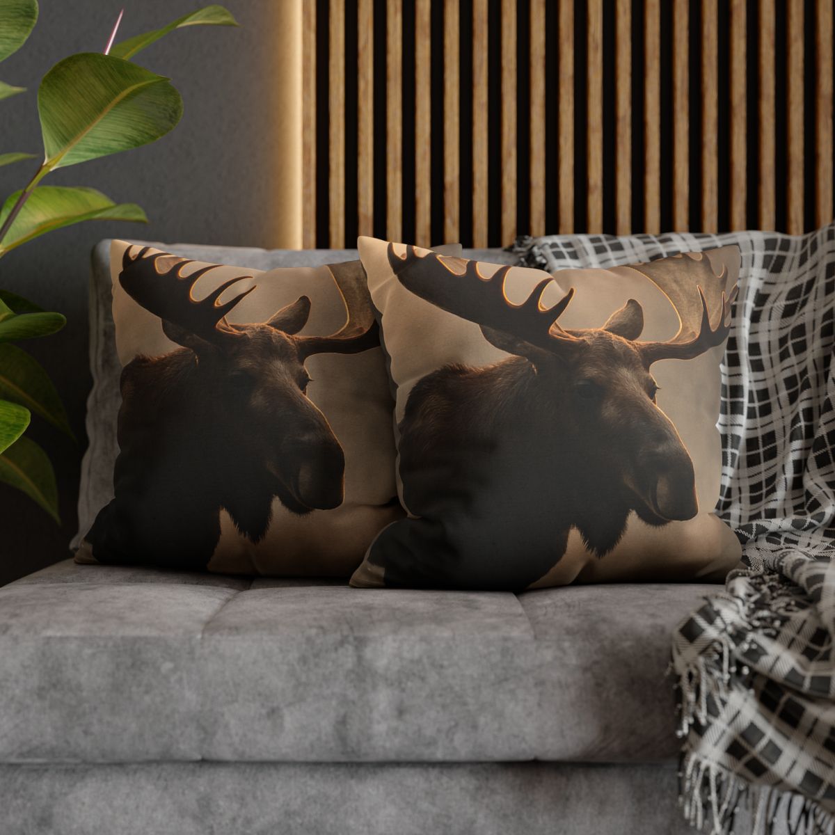 Dawn Mirror Moose designer print pillow cases