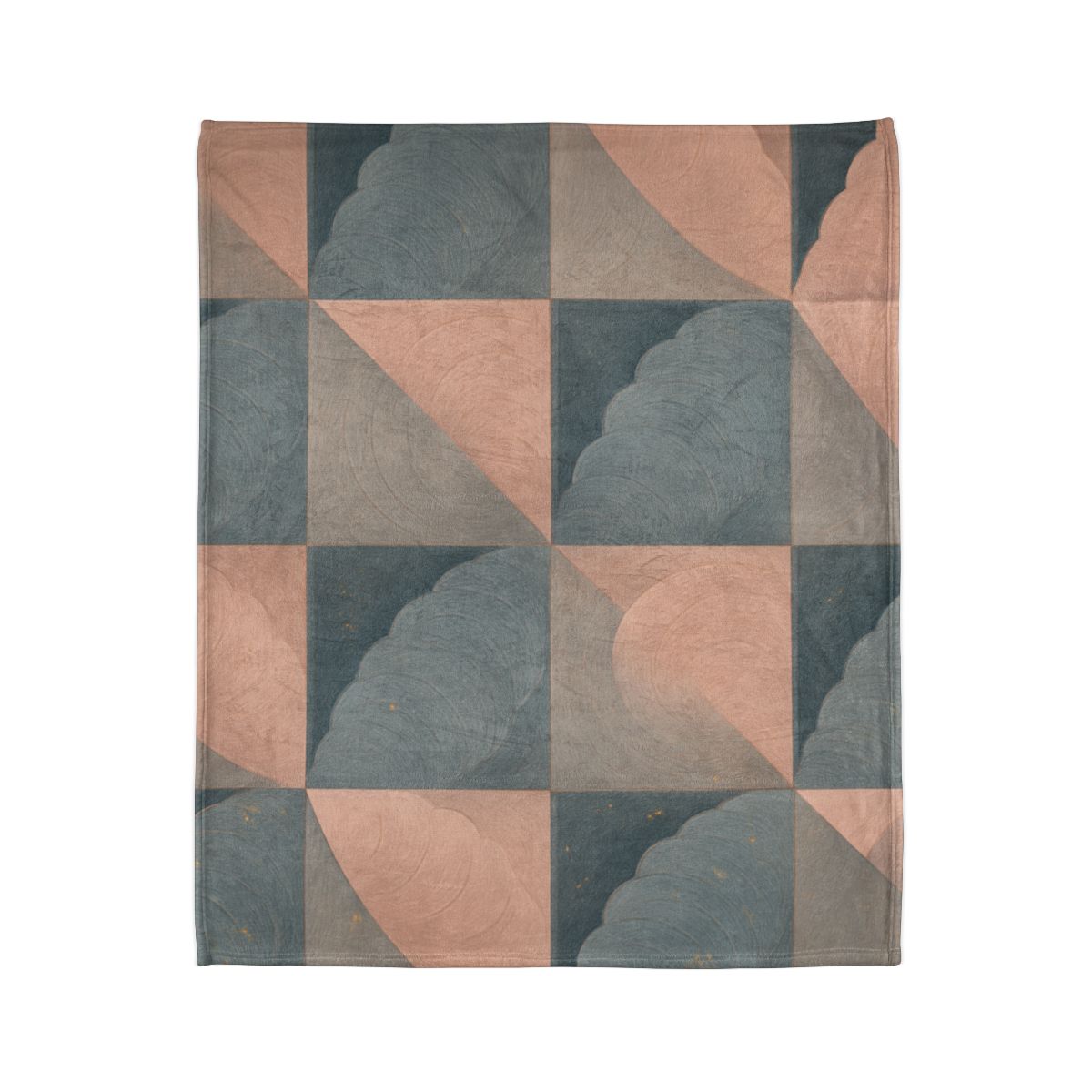 Petal Ripple Grid stylish throw blankets
