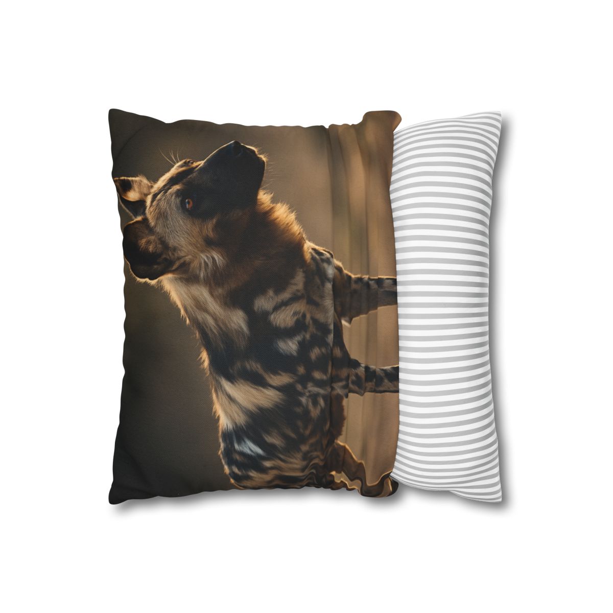 Ember Gaze African Wild Dog custom pillow cases