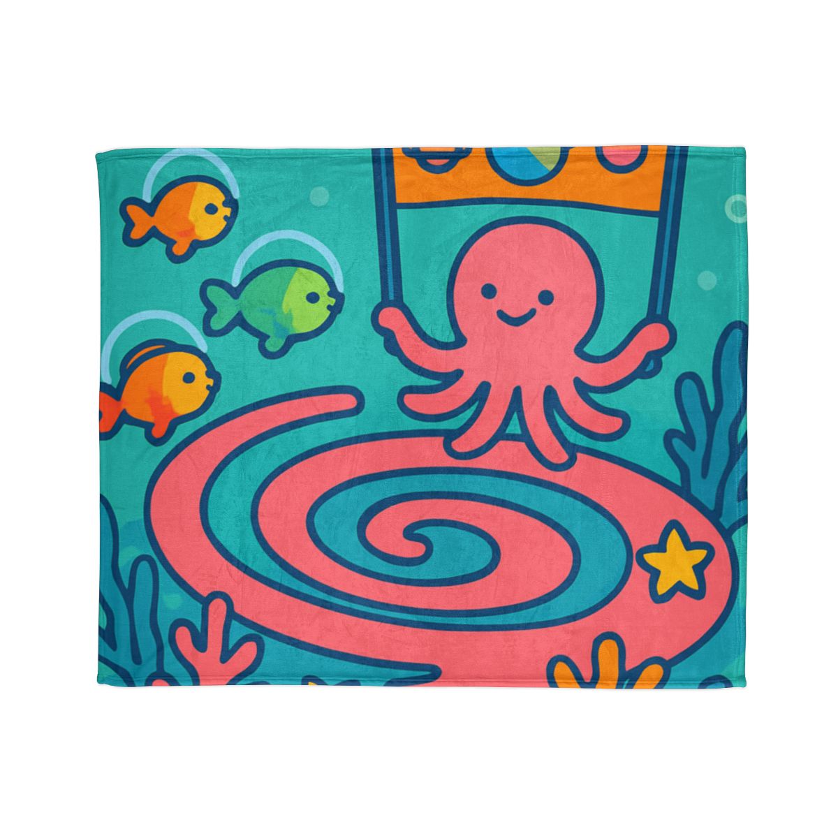 Rainbow Reef Planet Parade warm winter blankets