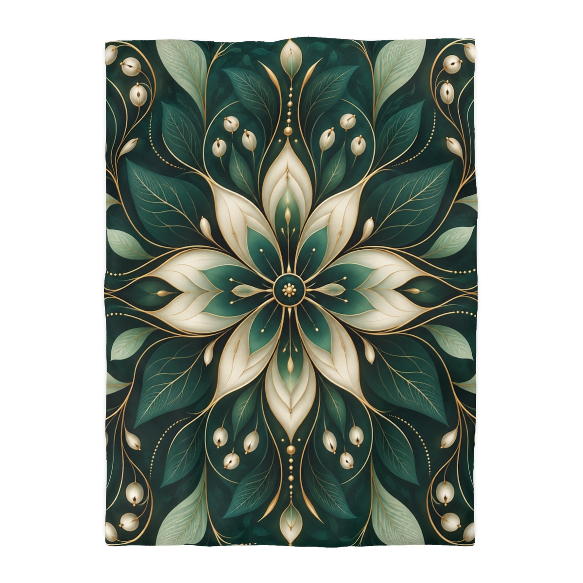 Botanical Cipher Bloom trendy bedroom duvets [AI-76483a37-685c653f56ef]
