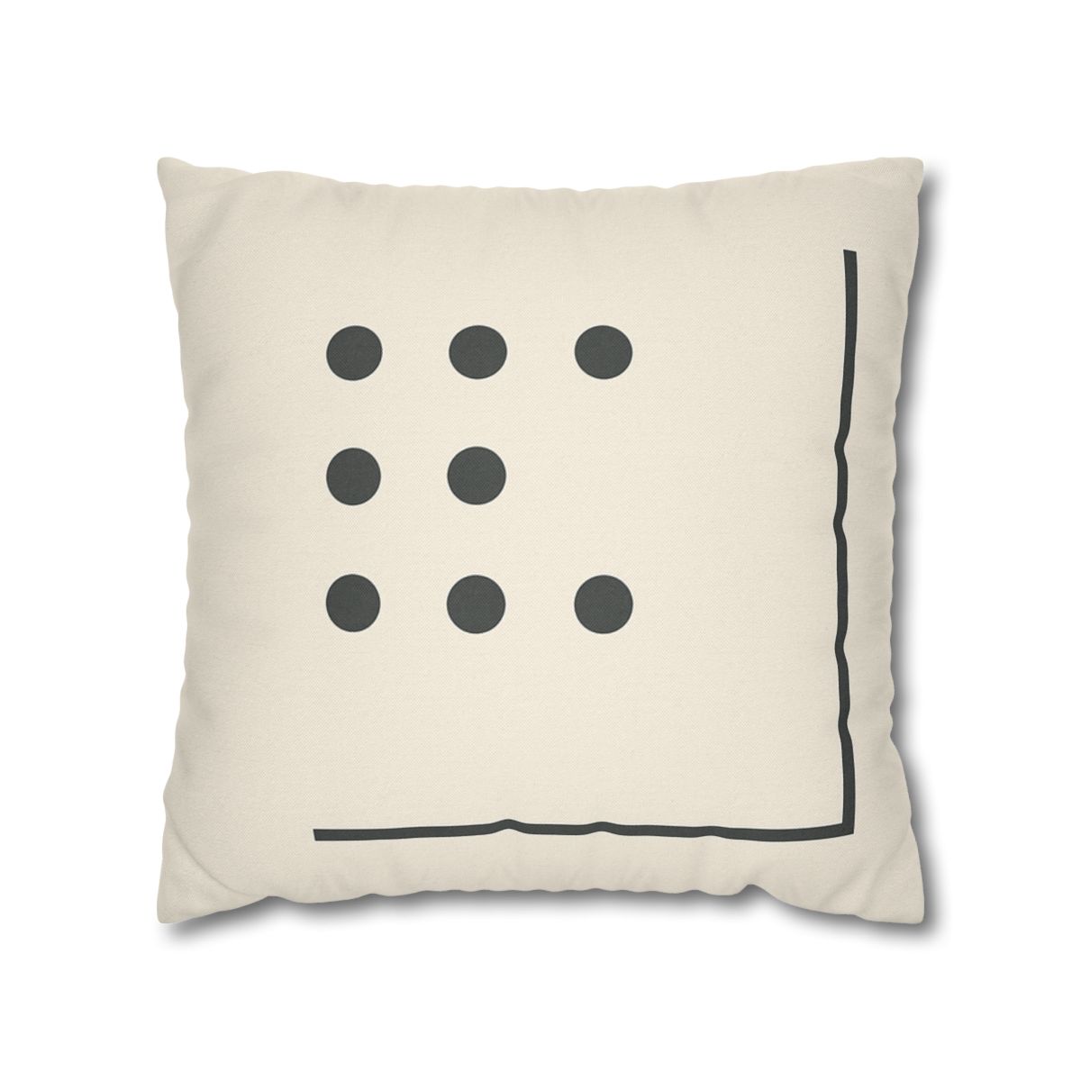 Sparse Dot Grid With Broken Frame trendy patterned pillow cases