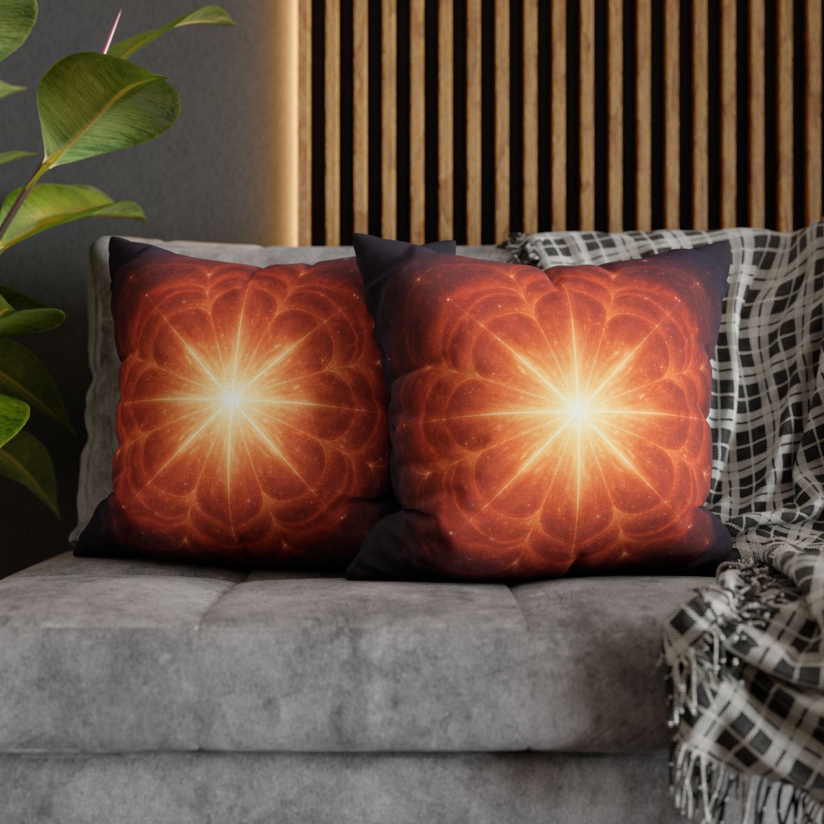 Starburst Petal Crown custom pillow cases