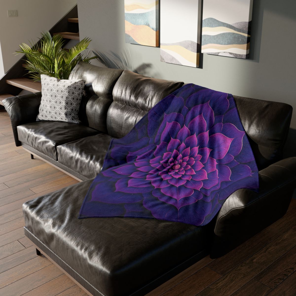 Bloom Ripple Mandala stylish throw blankets