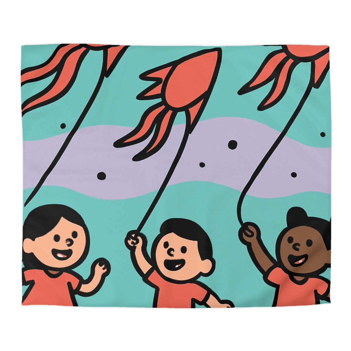 Nebula Kite Race custom duvets