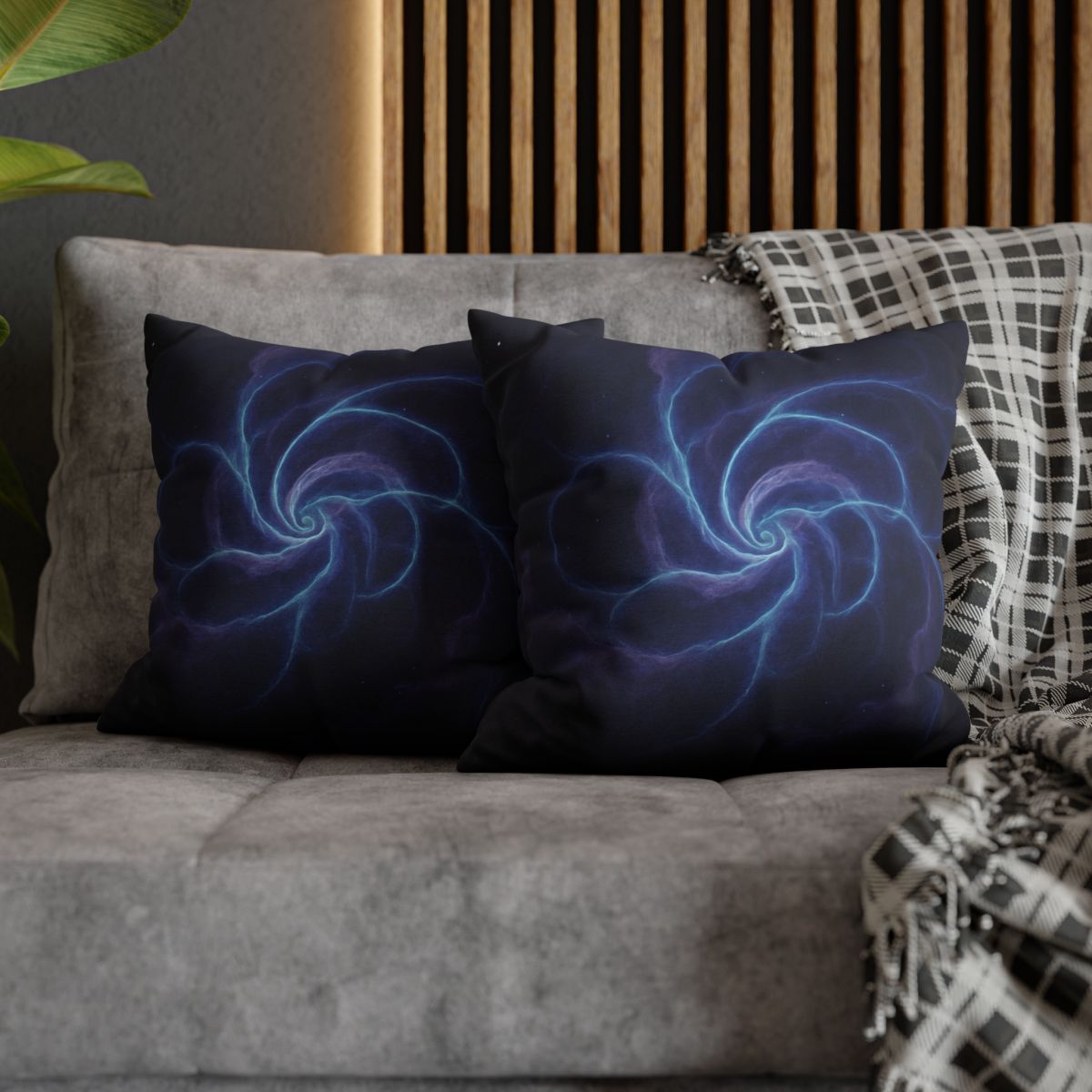 Nebula Spiral Lattice personalized pillow covers