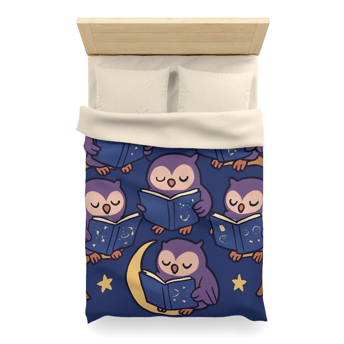 Moonlight Library Of Wise Owls stylish duvet covers