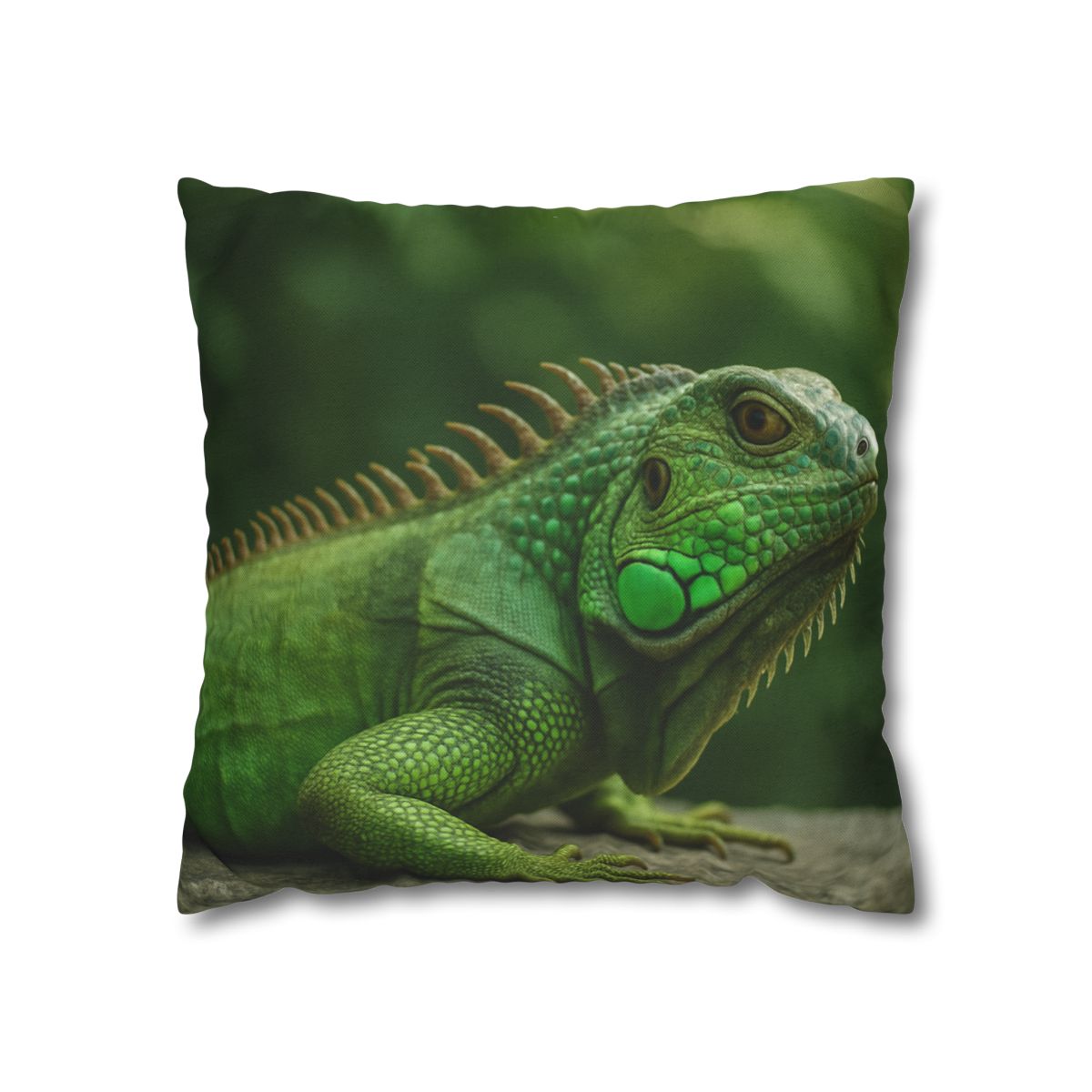 Stone Watcher Green Iguana custom pillow cases