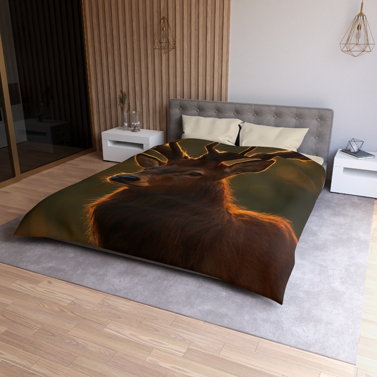 Copper Glint Red Deer stylish duvet covers