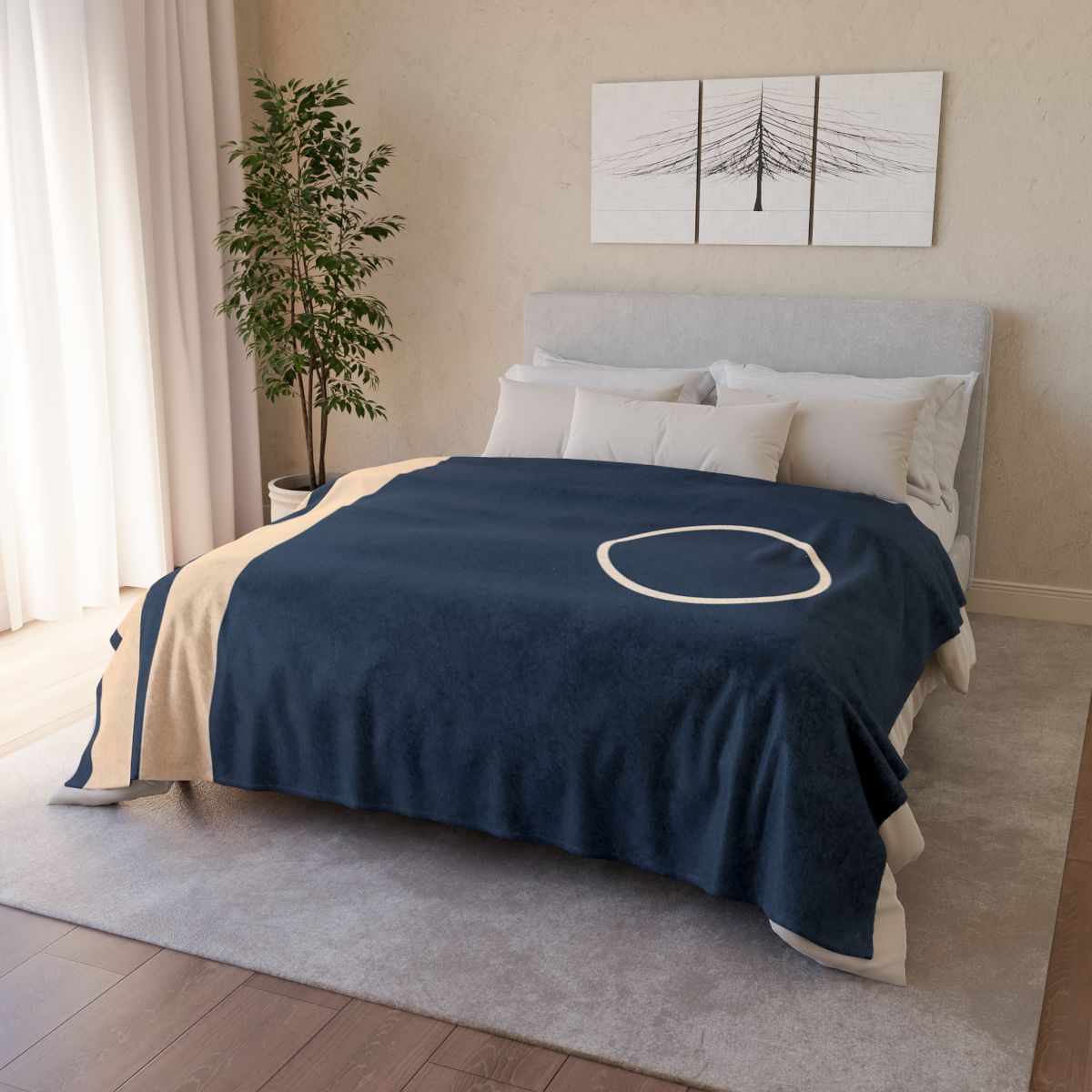 Quiet Column And Floating Ring trendy patterned blankets