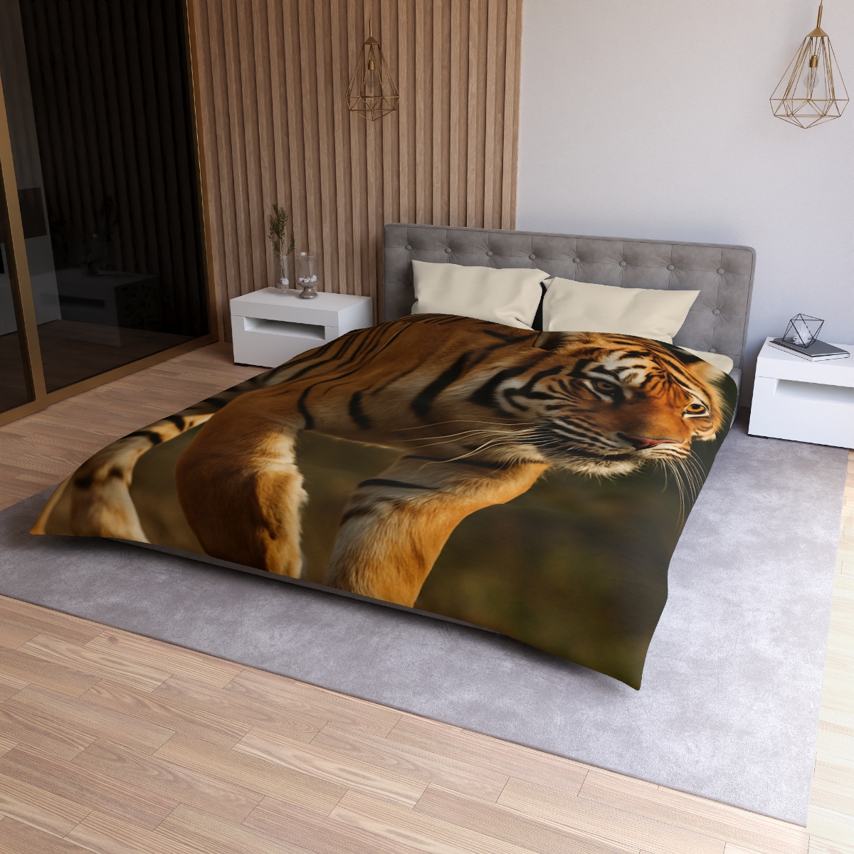 Forest Stalker Bengal Tiger custom duvets