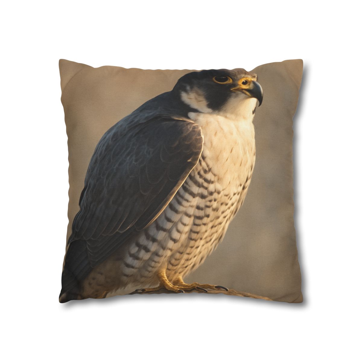 Silver Dusk Peregrine Falcon designer print pillow cases