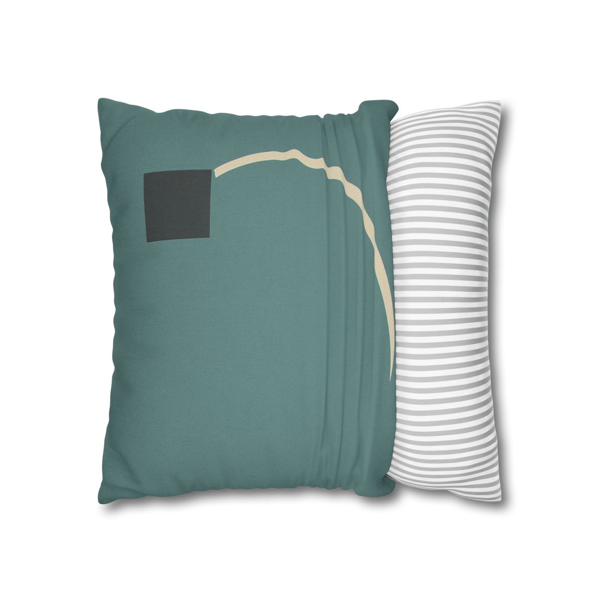 Negative Space Corner Arc soft cotton pillow cases