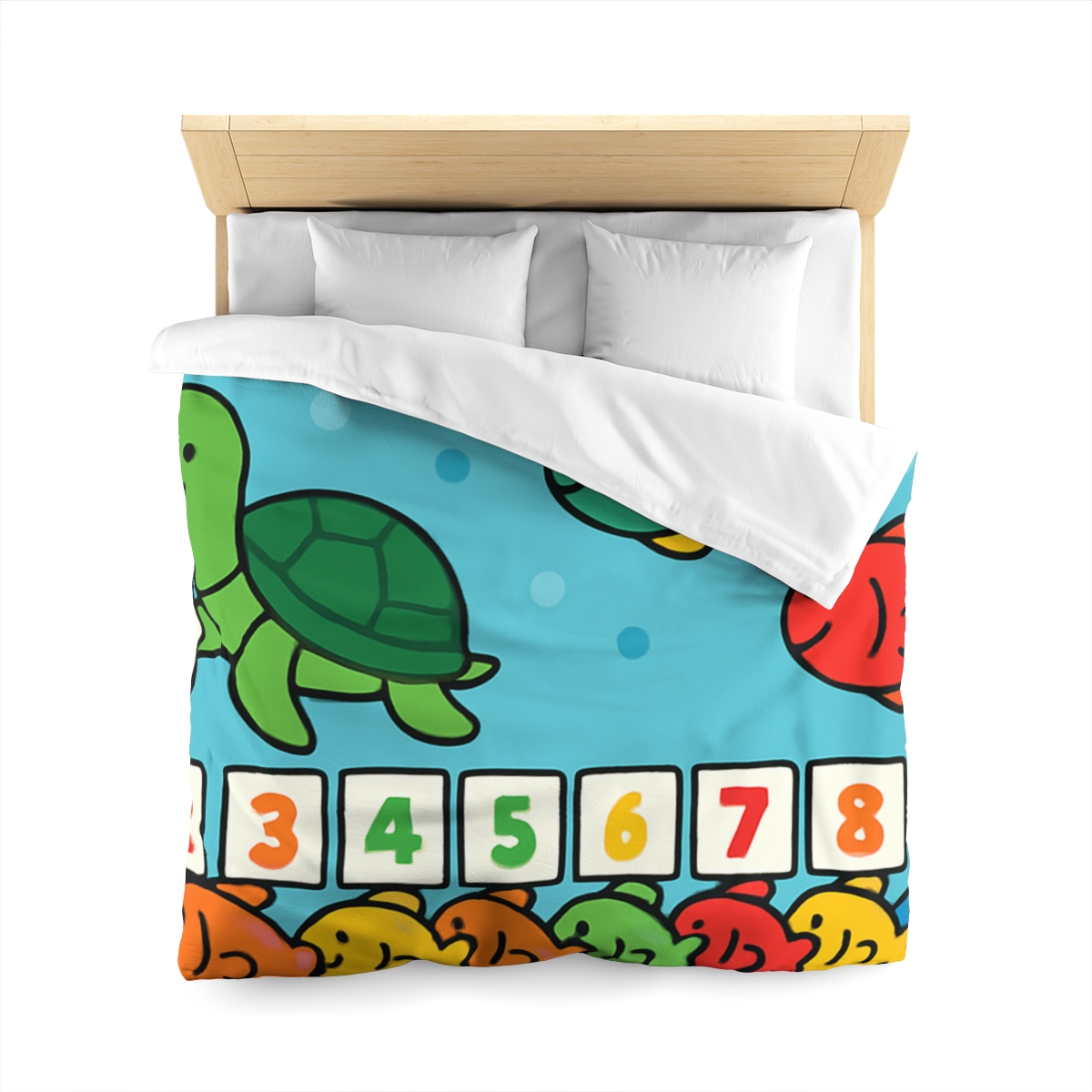 Coral Reef Number Parade warm winter duvets
