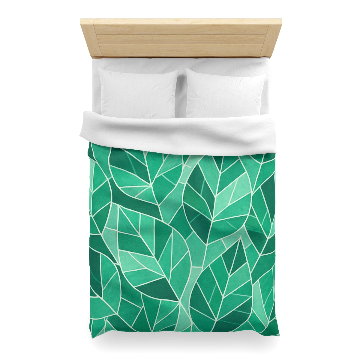 Crystal Leaf Mosaic designer printed duvets