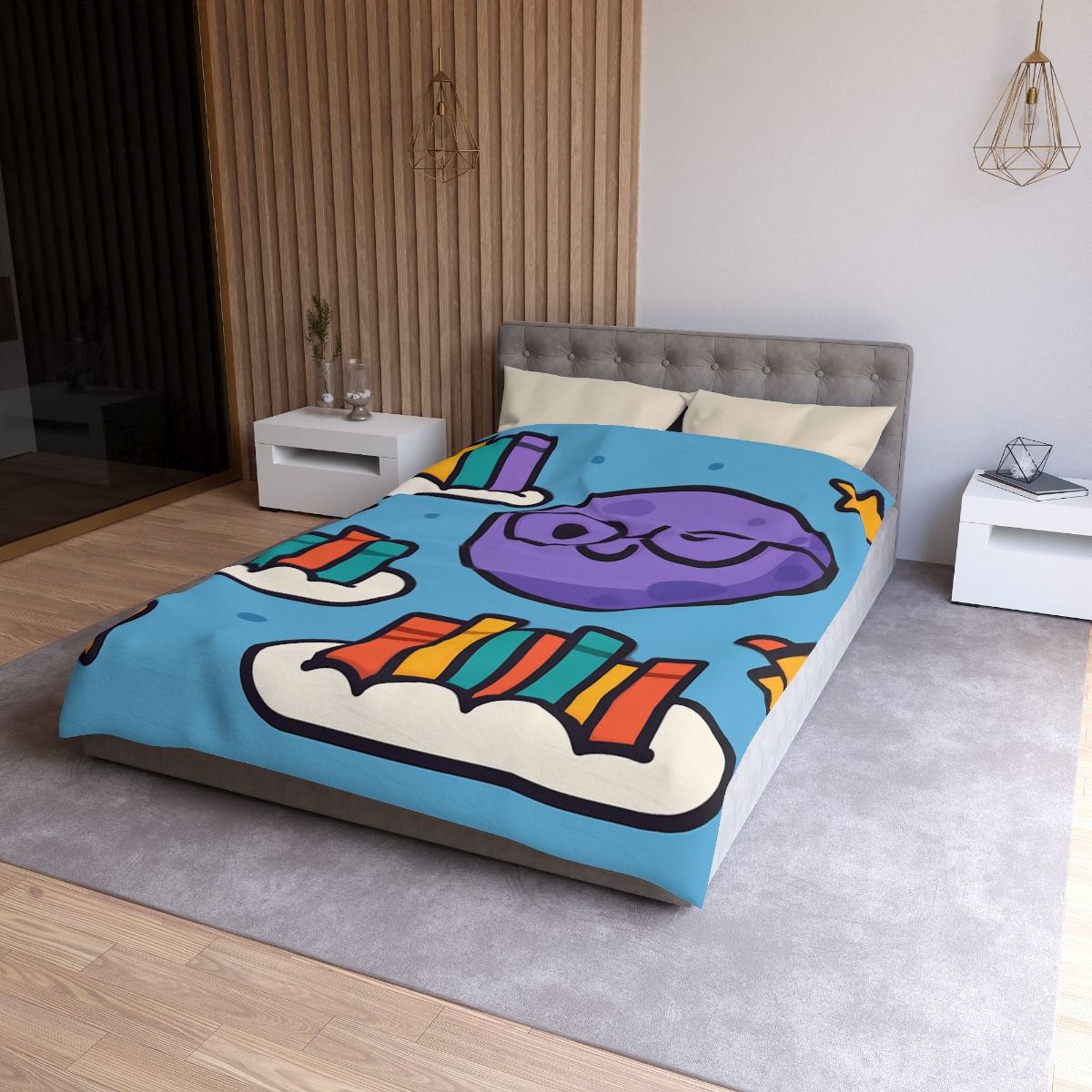 The Cloud Library Of Planet Puff soft comforter duvets