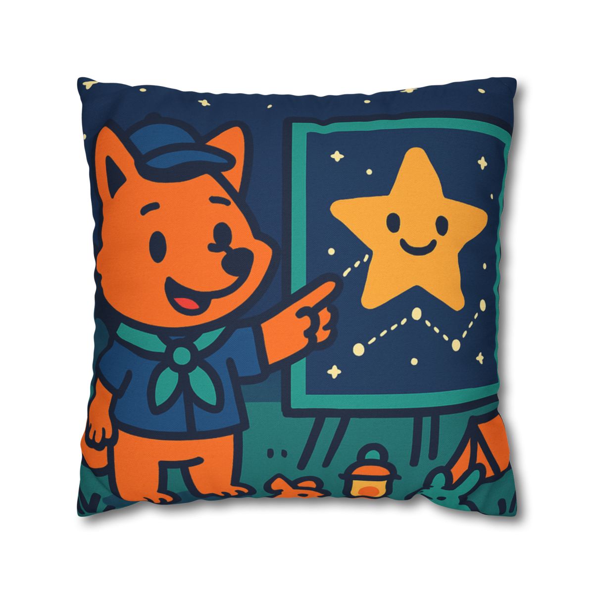 Stargazing Fox Scouts unique gift pillow cases