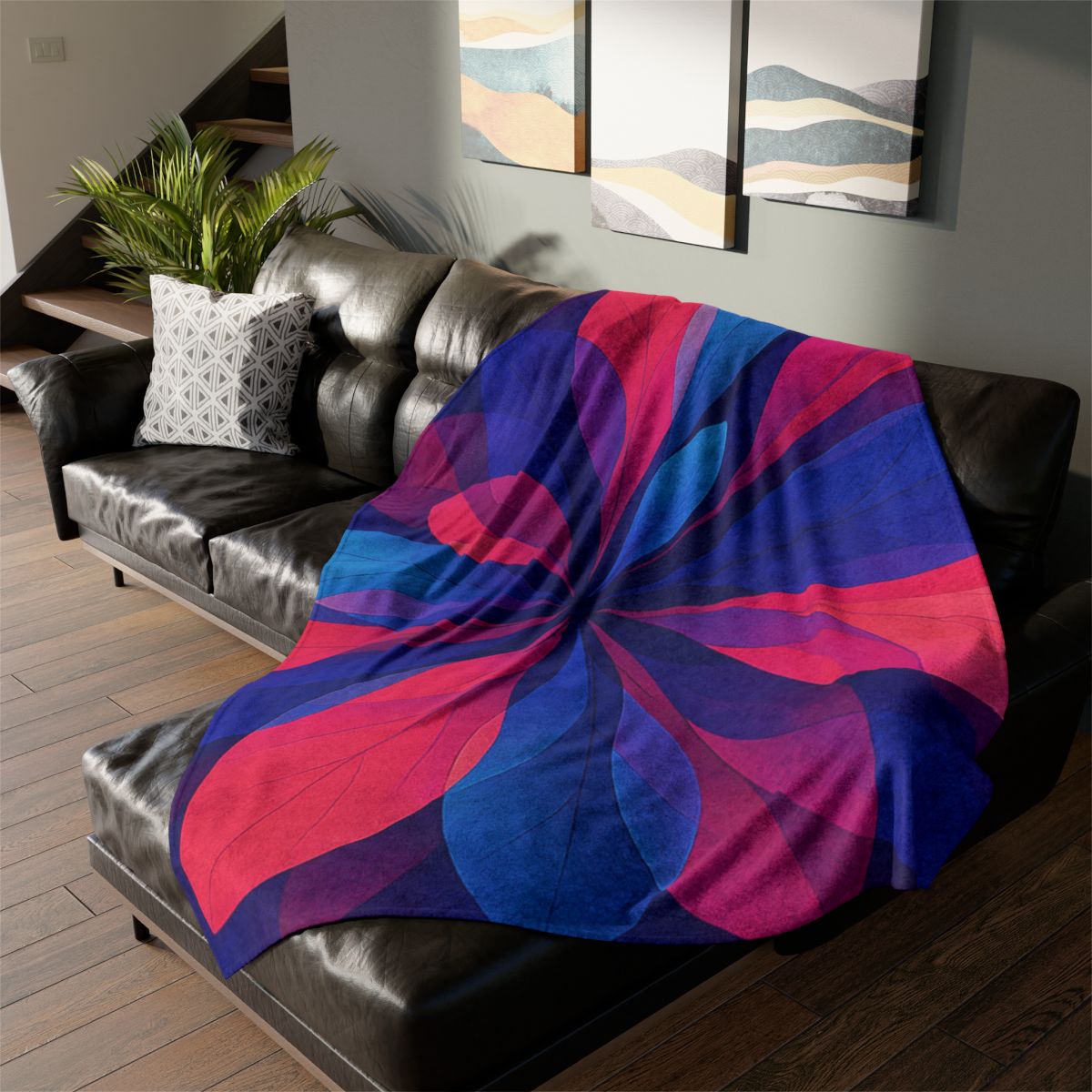 Petal Prism Overprint warm winter blankets
