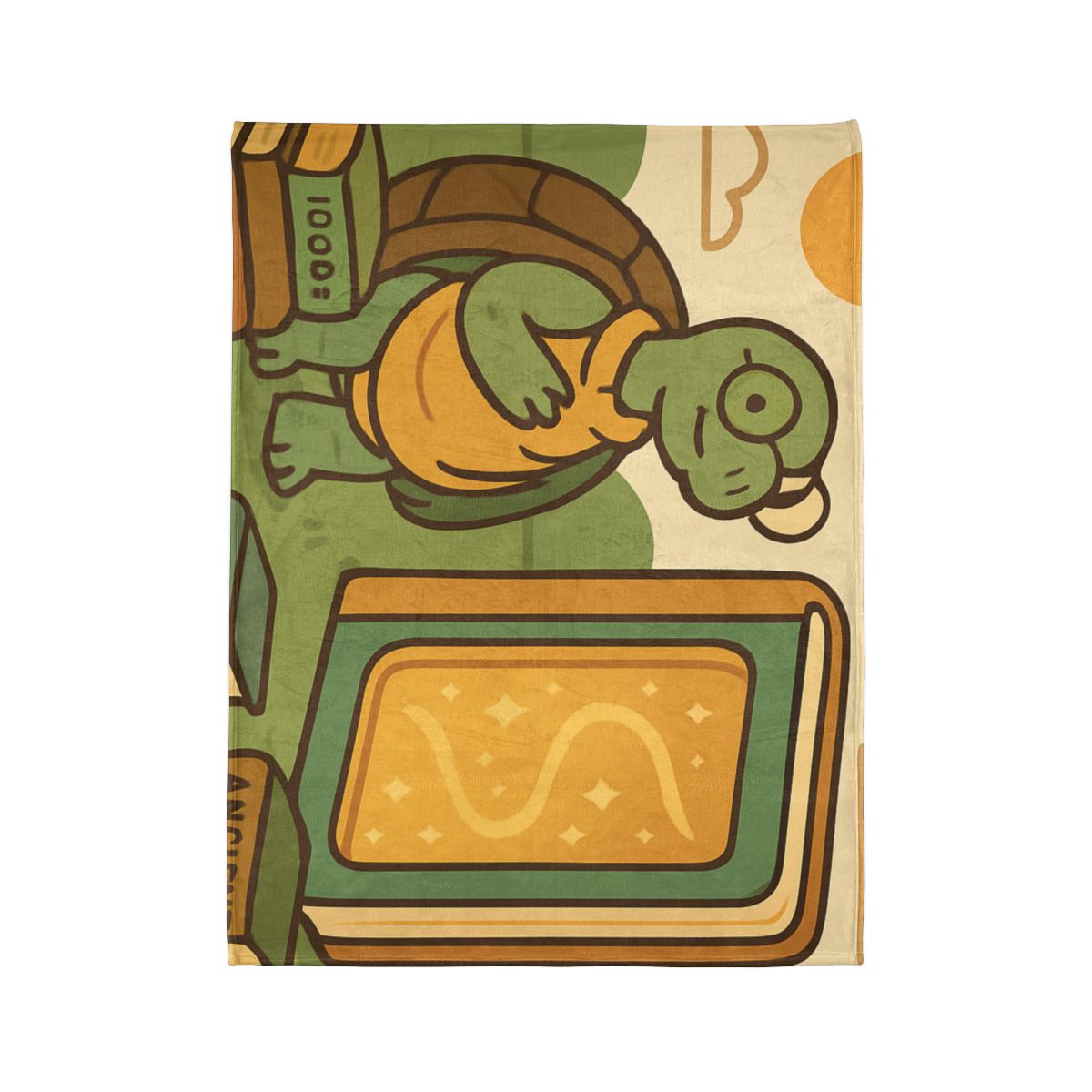 Time Traveling Tortoise Library designer printed blankets
