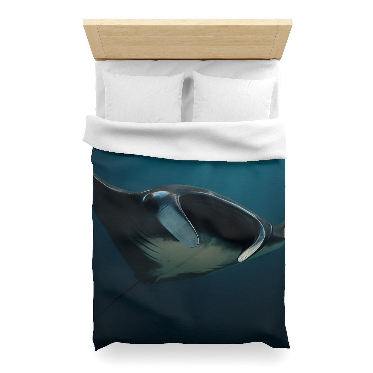 Starlit Glide Manta Ray stylish duvet covers