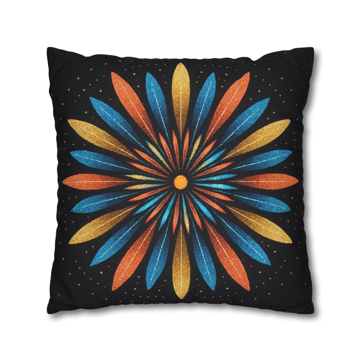 Starburst Mandala Bloom stylish decorative pillowcases