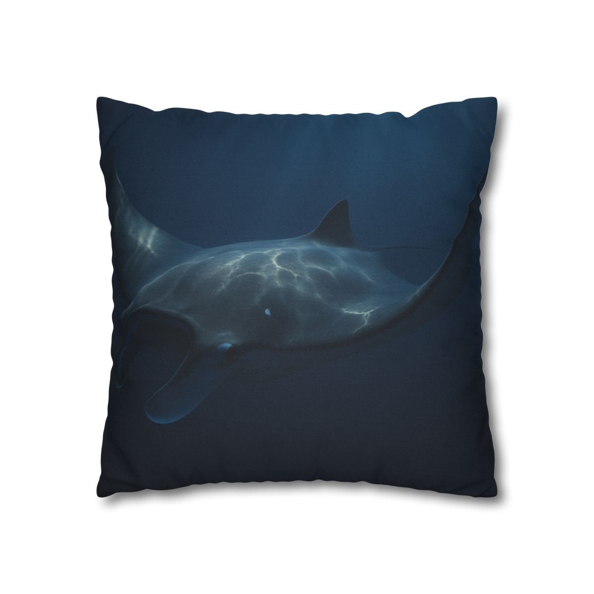 Moonlit Glide Manta Ray stylish decorative pillowcases