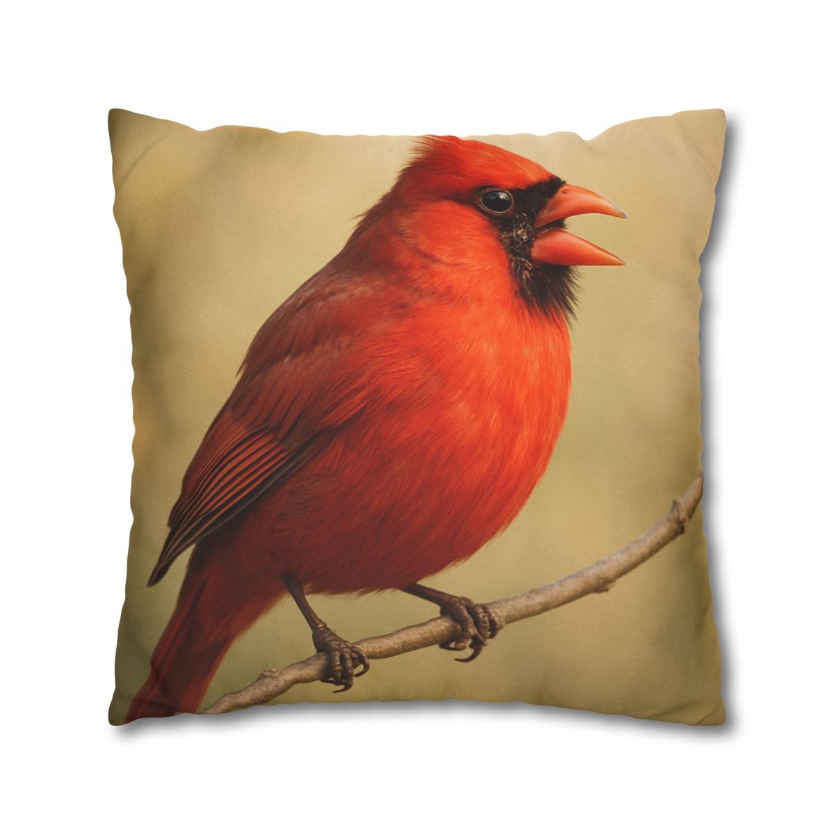 Crimson Hymn Cardinal designer print pillow cases