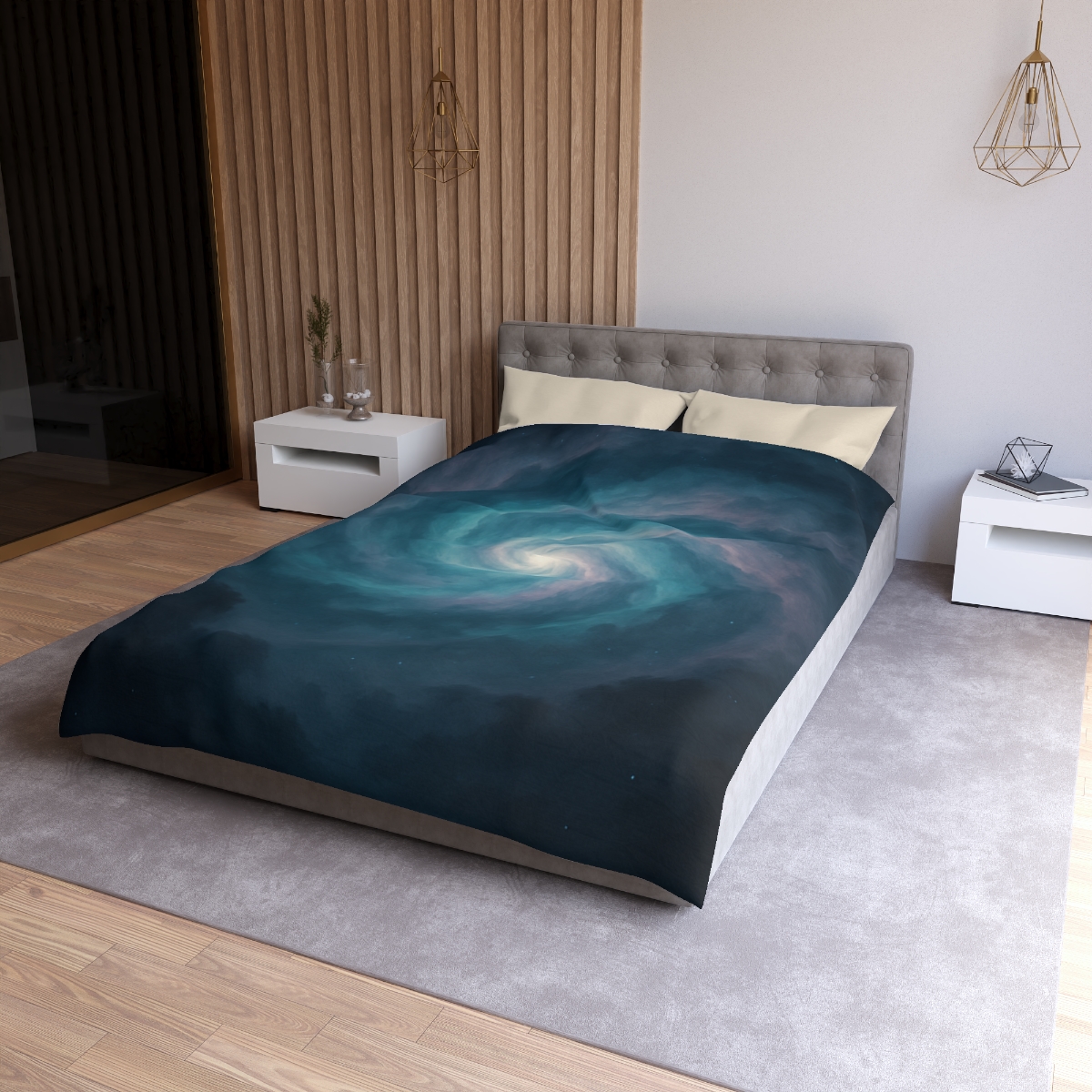 Nebula Spiral Haze unique patterned duvets