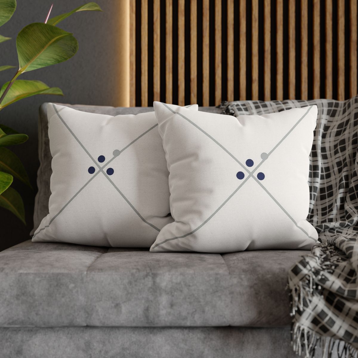 Diagonal Pair And Nested Dot Cluster comfortable bedding pillow covers