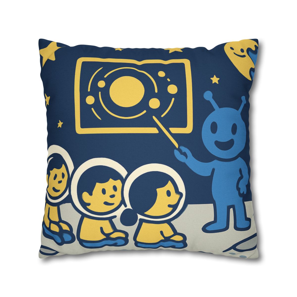 Celestial Classroom On The Moon comfortable bedding pillow covers