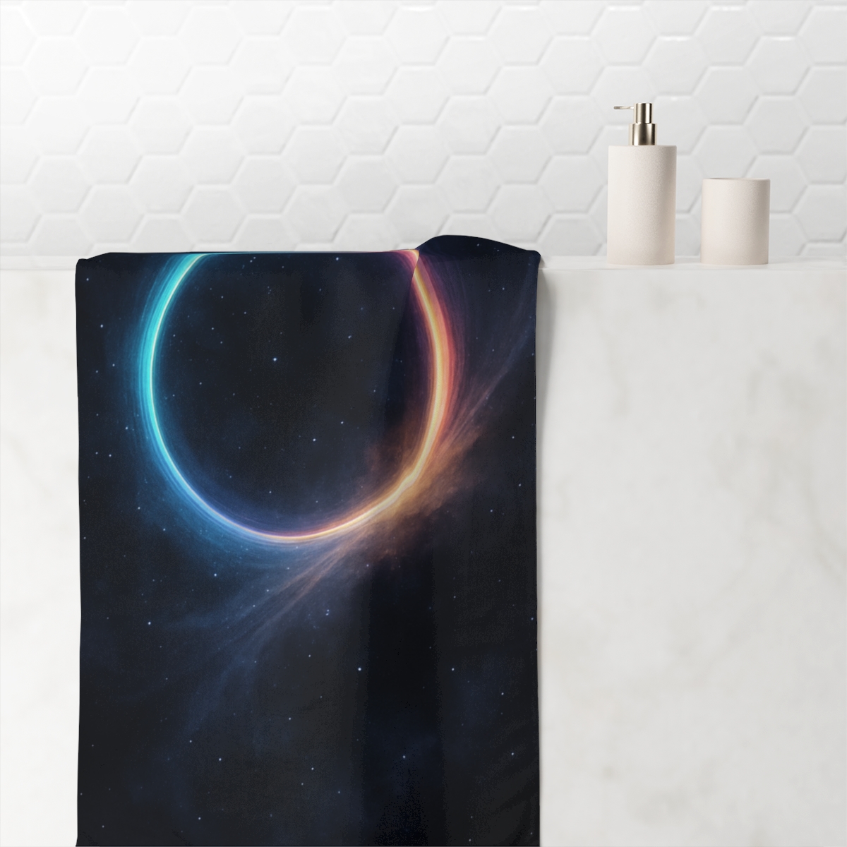 Prismatic Gravity Lens Bloom comfortable face towels