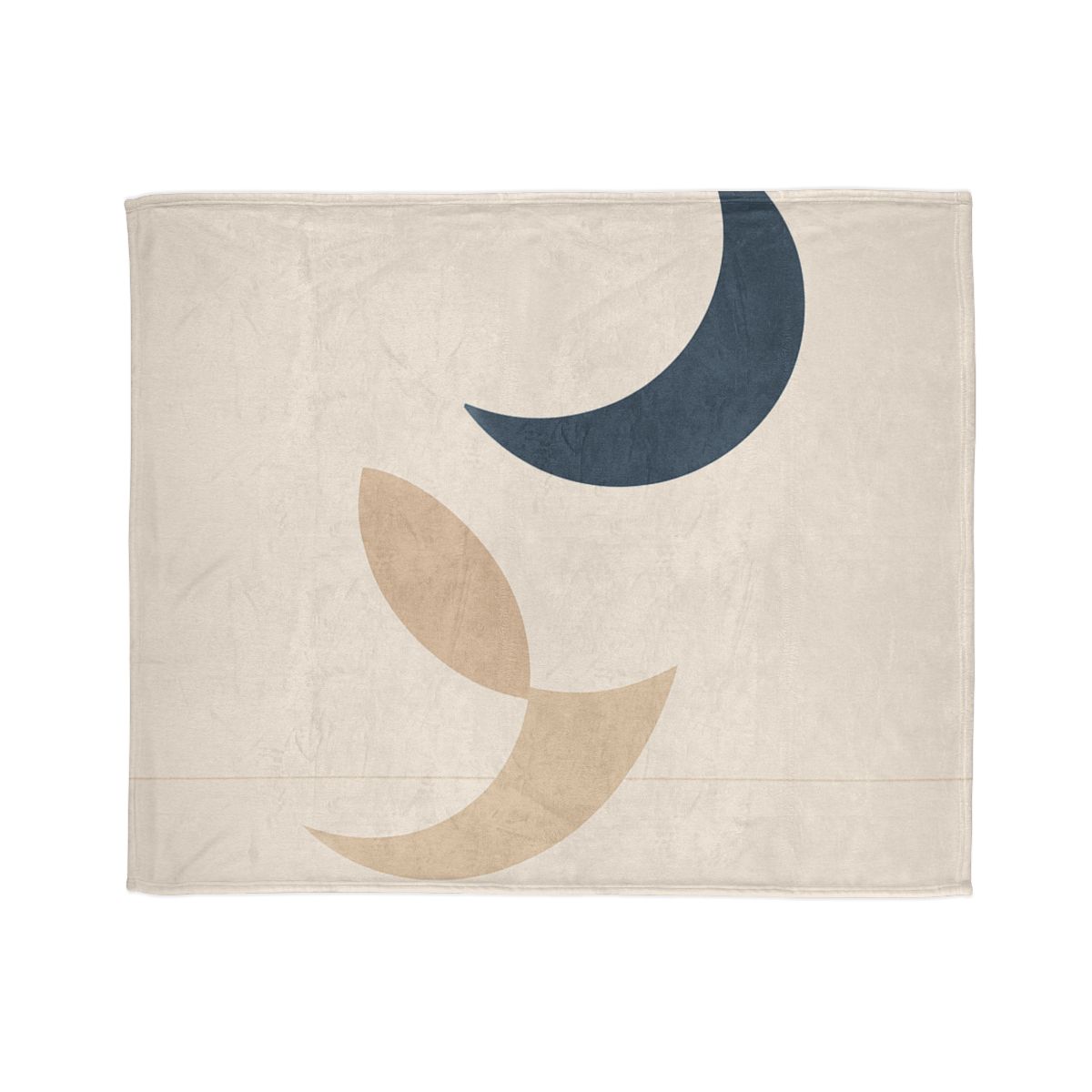 Staggered Crescent Trio decorative home blankets