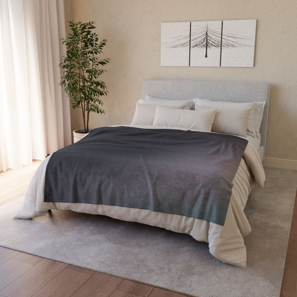 Dark Energy Veil Gradient decorative home blankets