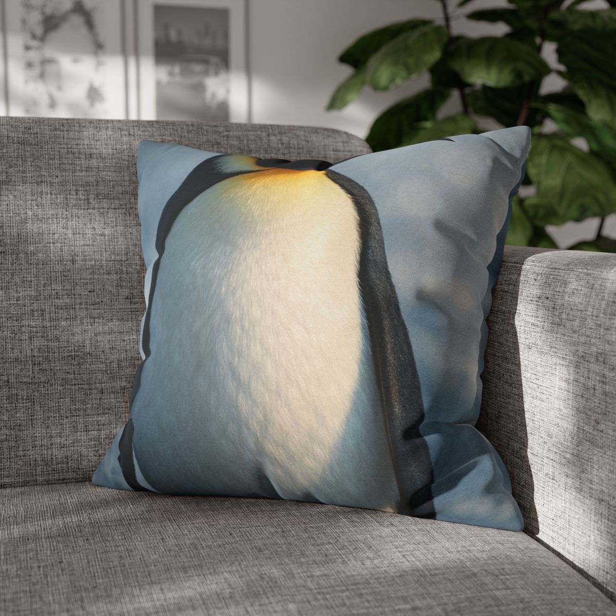 Frost Halo Emperor Penguin comfortable bedding pillow covers