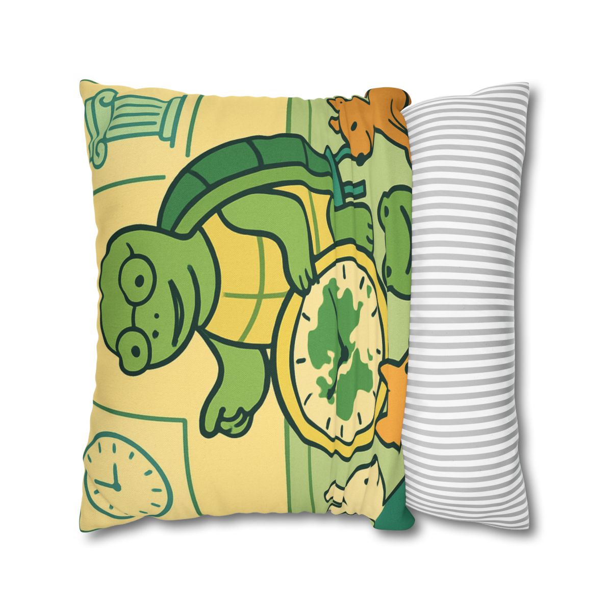 Time-Traveling Turtle School personalized pillow covers