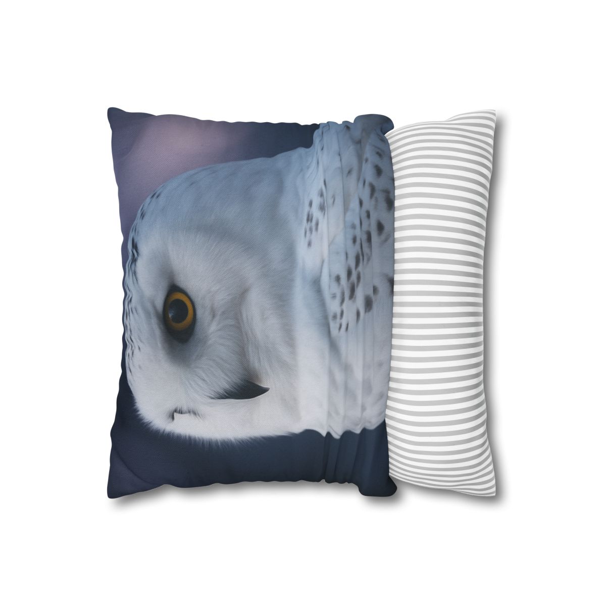 Twilight Watcher Snowy Owl stylish decorative pillowcases