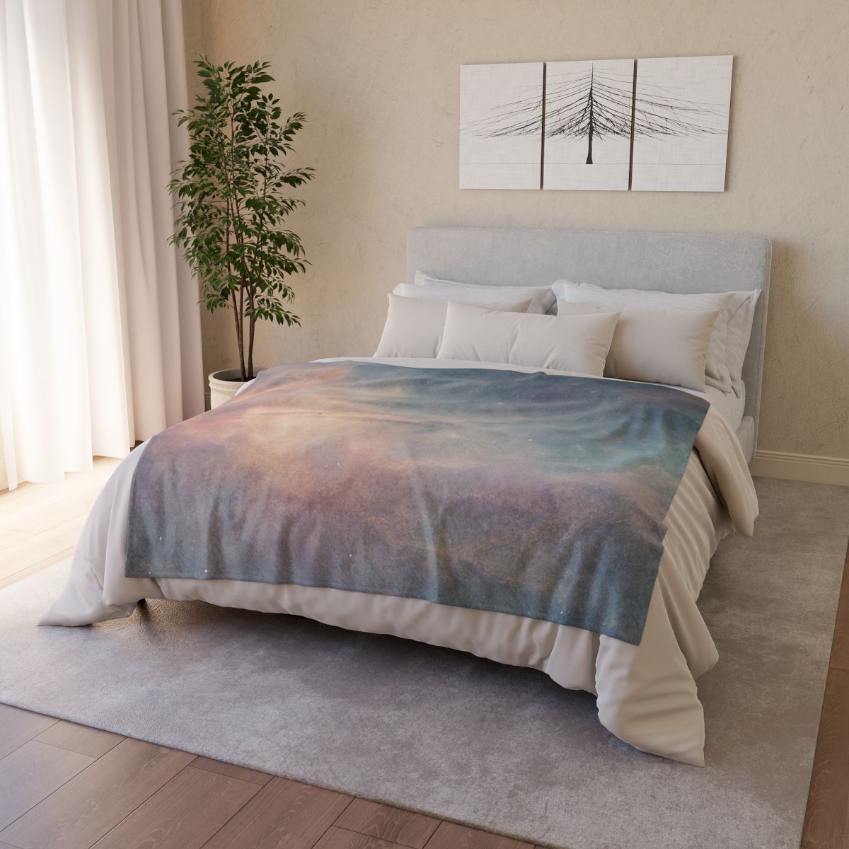 Prismatic Dust Bloom Tapestry trendy patterned blankets