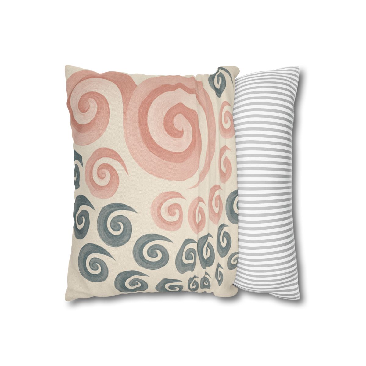 Curling Bud Spiral designer print pillow cases