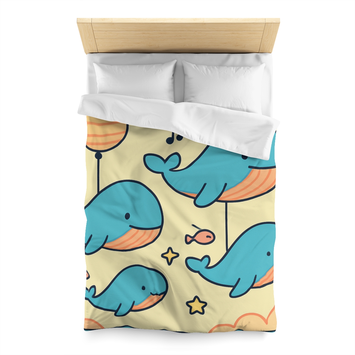 Cosmic Whale Parade duvets for gifts
