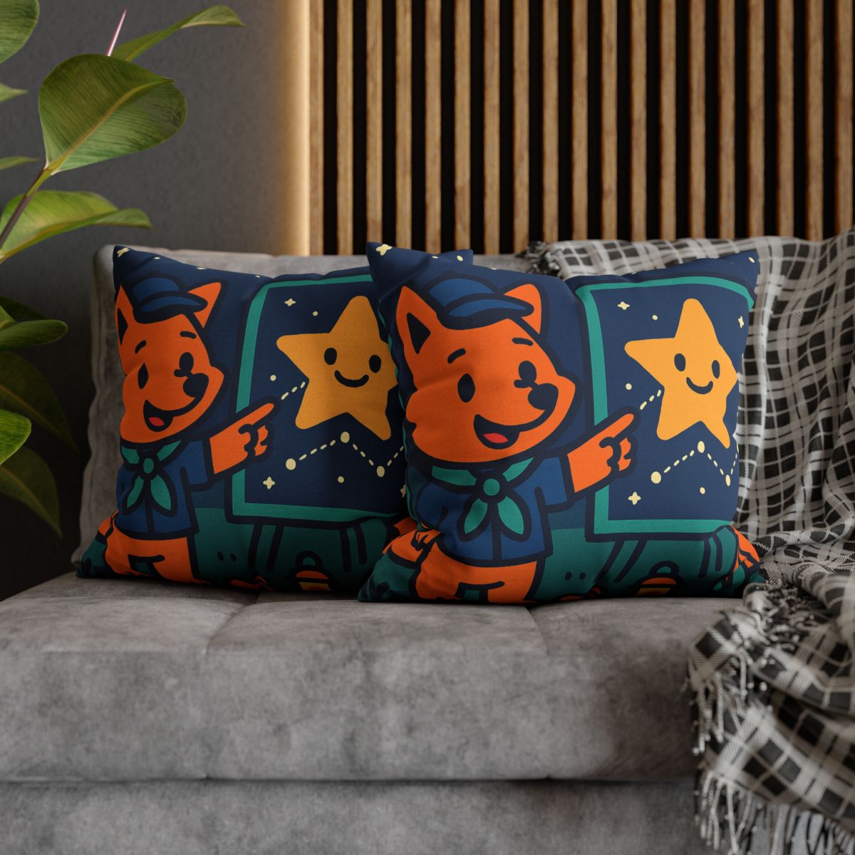 Stargazing Fox Scouts unique gift pillow cases