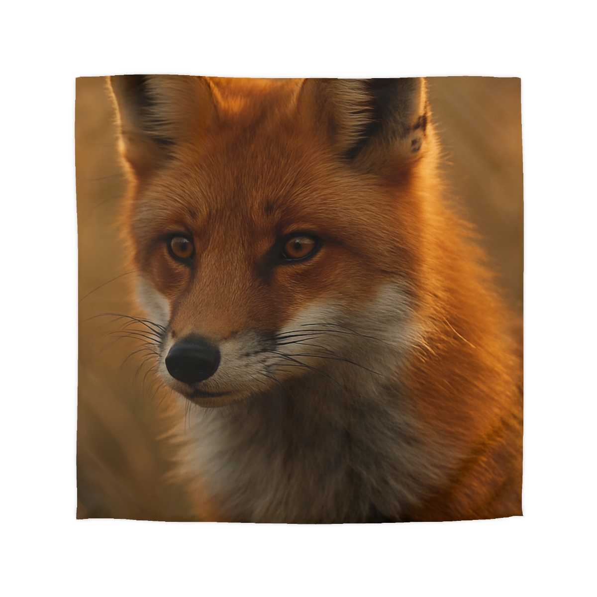 Crimson Whisper Red Fox custom duvets