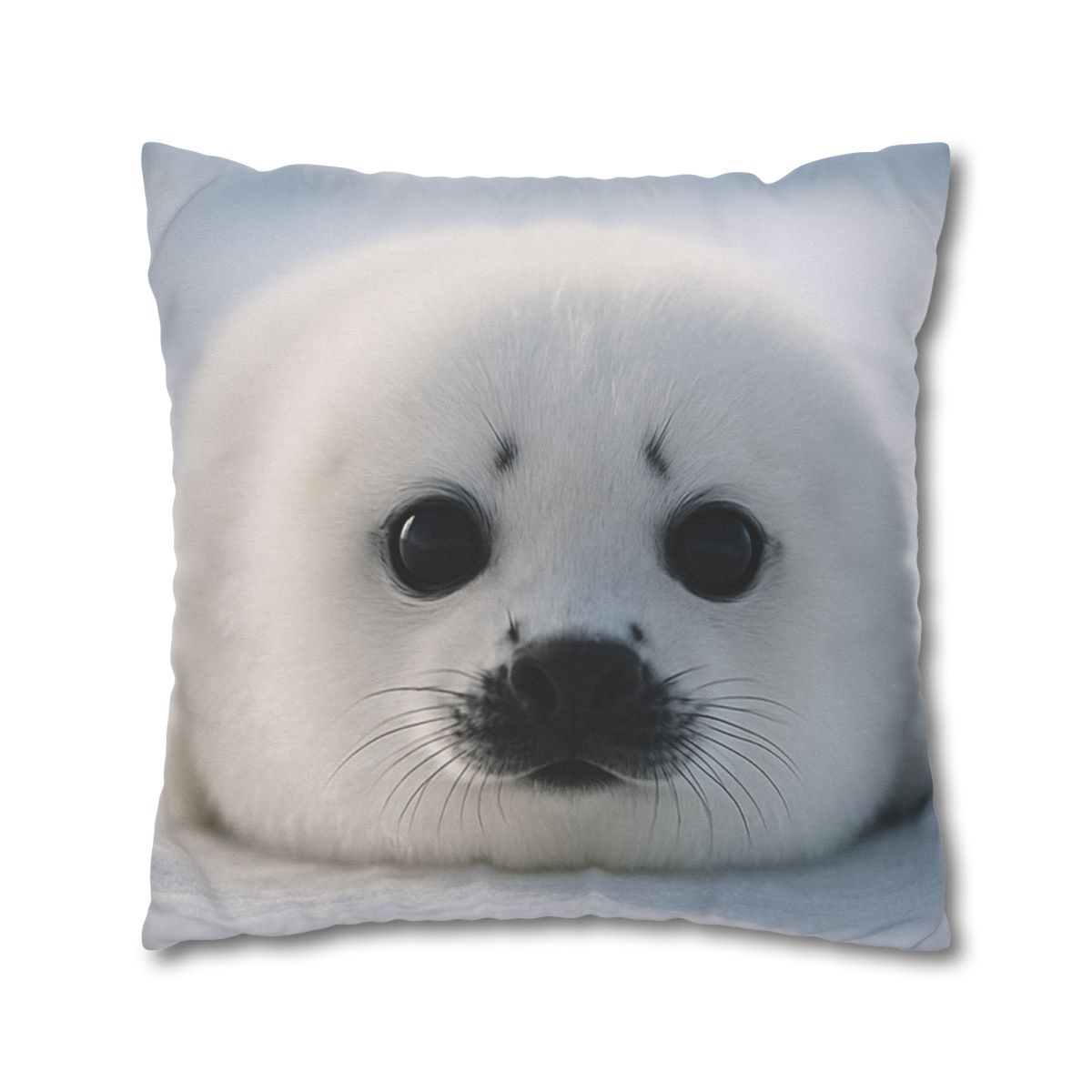 Snow Dream Harp Seal Pup stylish decorative pillowcases