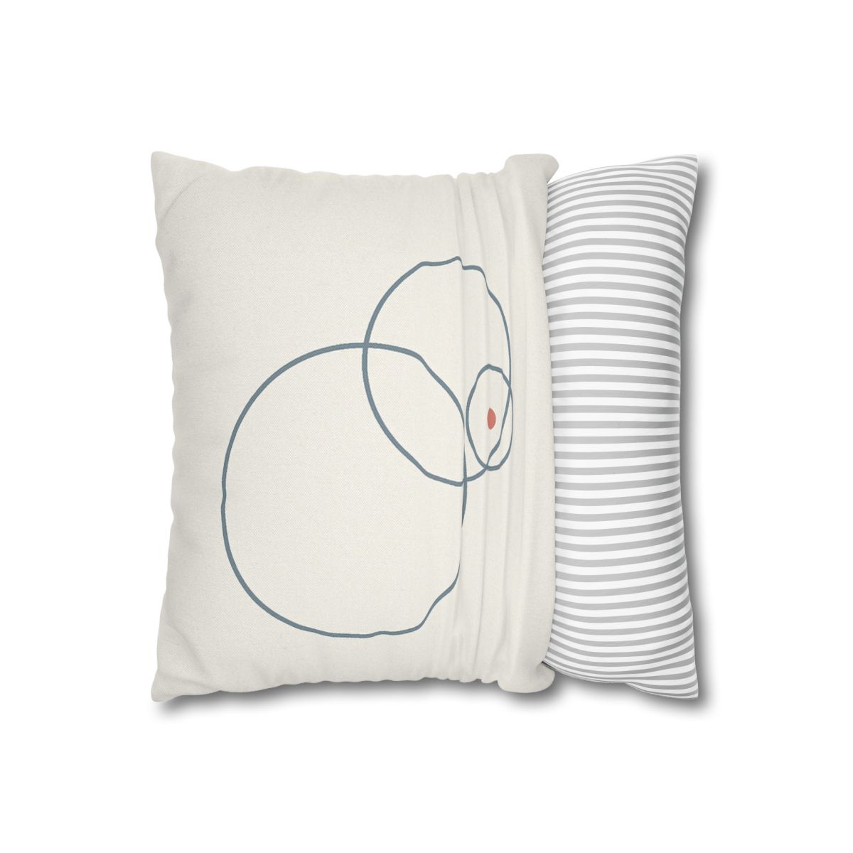 Quiet Orbit Of Three Rings stylish decorative pillowcases