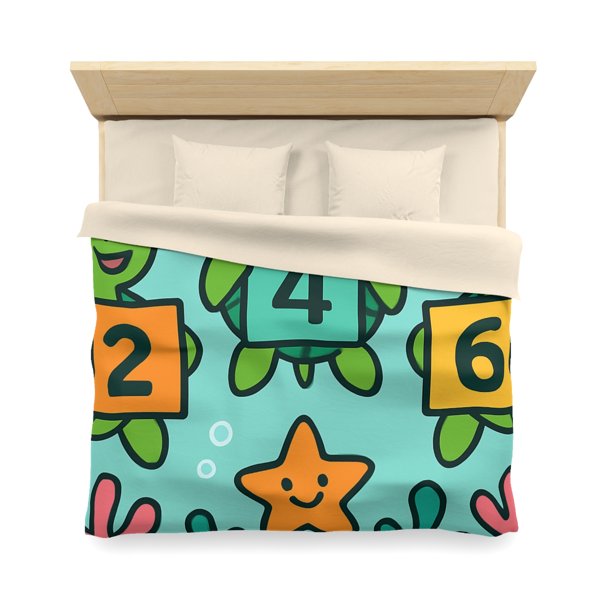 Coral Reef Math Parade Of Sea Turtles warm winter duvets